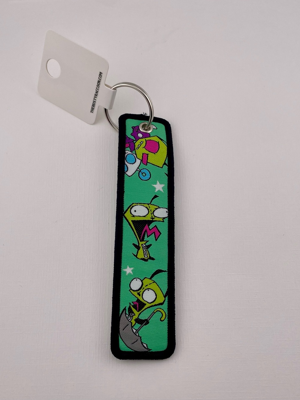 Invader Zim Fabric Keychain 1.25” x 5”